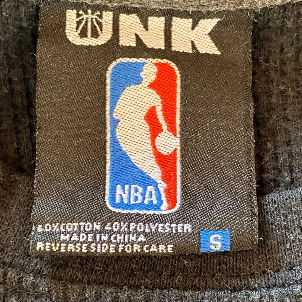 Unk NBA Atlanta Hawks Basketball Club Waffle Weave Long-sleeve Shirt Black Small - Picture 7 of 8